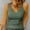 Green, variant on SNKSDGM Female Womens Tank Tops Fitted Long Length Womens White Tank Tops for Layering Lace Solid Color Sleeveless V Neck Knit Ribbed Top for Women Casual Summer Tank Blouse L