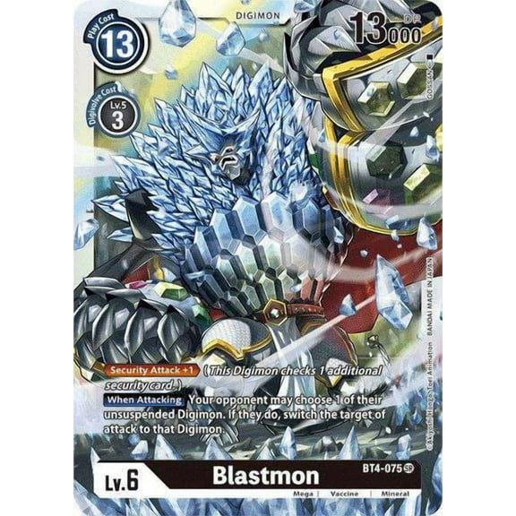 Digimon Great Legend Super Rare Blastmon BT4-075