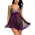 thumbnail image 3 of uublik Valentines Lingerie Set for Women Babydoll Sexy Naughty Bodysuit Lace Plus Size, 3 of 5