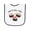White and Navy, variant on Inktastic Kawaii How I Roll Sushi Baby Terry Cloth Bib
