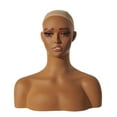 thumbnail image 2 of Soporte para peluca con cabeza de maniquí, soporte multifuncional para exhibición de pelucas, para sombreros, aretes, accesorios de belleza, bufandas, 2 of 9