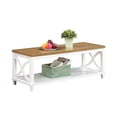 thumbnail image 2 of Pemberly Row Coffee Table in White and Brown Wood Finish, 2 of 5