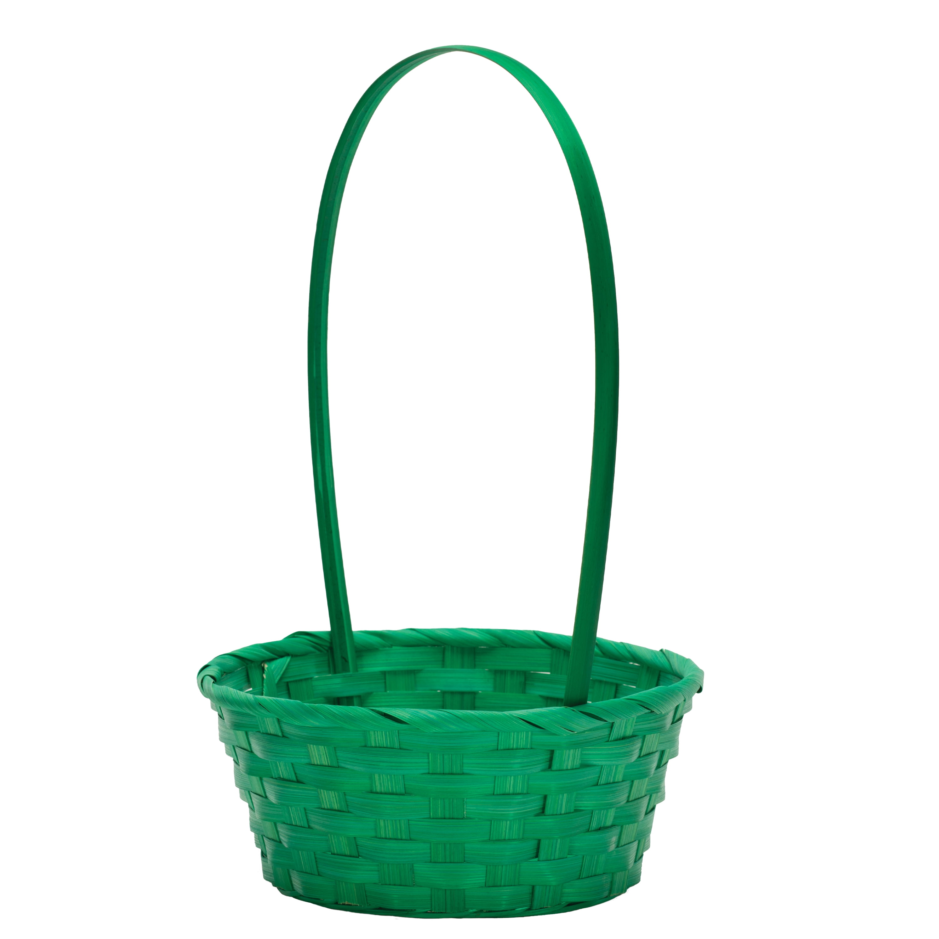 Way To Celebrate! Small Bamboo Easter Basket, Green