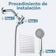 thumbnail image 5 of Regaderas para Baño de Lluvia Alta Presion, 8" Cabeza de Ducha de Lluvia, Ducha de Mano de 5 Modos Rociado, Ajustable con Soporte, Antifugas, Manguera de 1.5 m, 5 of 7