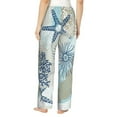 thumbnail image 3 of Junzan Algae Corals And Seashells Women'S Pajama Pants Drawstring Comfy Sleep Bottoms With Pockets, 3 of 9