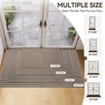thumbnail image 3 of Front Door Mat 17''x30'', Brown Absorbent Muddy Dirt Resist Washable Non Slip Low-Profile Indoor Doormat, Easy Clean Welcome Entryway Door Mats, 3 of 9