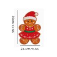 thumbnail image 3 of 2026 Christmas Home Party Decor Christmas Gingerbread Man Placemats Cute Boy Girl Gingerbread Character Table Mats Winter Xmas Holiday Decorative Table Place Mats For Dining Table Place Mats, 3 of 4