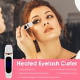 thumbnail image 2 of Heated Eyelash Curlers, Anti-Burn Rechargeable Heated Lash Curler, 3-Speed Intelligent Heated Lash Curler with Comb, Natural and Long-Lasting Electric Eyelash Curler, 2 of 6
