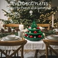 thumbnail image 4 of Easter Tree Deviled Egg Holder | 8 Inch Easter Trees Deviled Egg Platter | 26 Hole Cute Tree Devileds Eggs Tray Serving Plates for Parties | 4 Tier Trees Devileds Eggs Storage Container Carrier, 4 of 7