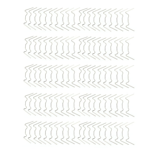 100pcs W Type Serre Vitrage Clips en Acier Inoxydable W Type Pinces à Fil de Verre Fixation Clips Outil de Jardinage de Remplacement