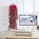 thumbnail image 5 of Artificial Hanging Basket Wall Decor Polyester Fake Plants For Indoor Home Kitchen Office Decorations Realistic Hanging Flower Arrangement, 5 of 5