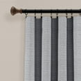 thumbnail image 3 of Lush Decor Farmhouse Button Stripe Cotton Rod Pocket Pair Window Panel, 40" x 84", 3 of 11