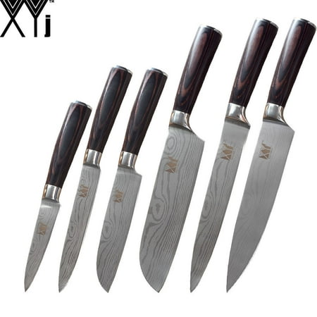 XYj Kitchen Knives Stainless Steel Knife Tools New Arrival 2019 Color Wood Handle Fruit Vegetable Meat Cooking Tools (Best Knives Of 2019)