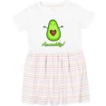 thumbnail image 3 of Inktastic Avocuddly Cute Avocado Girls Toddler Dress, 3 of 5