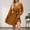 Yellow, variant on Womens Fall Long Sleeve Wrap V Neck Pleated Mini Dress Casual A Line Flowy Wedding Guest Dresses Christmas Dress Women New Years Eve Dresses for Women High Neck Prom Dress Long Fall Wedding Guest