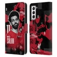 thumbnail image 1 of Head Case Designs Officially Licensed Liverpool Football Club 2022/23 First Team Mohamed Salah Leather Book Wallet Case Cover Compatible with Samsung Galaxy S21 5G, 1 of 6