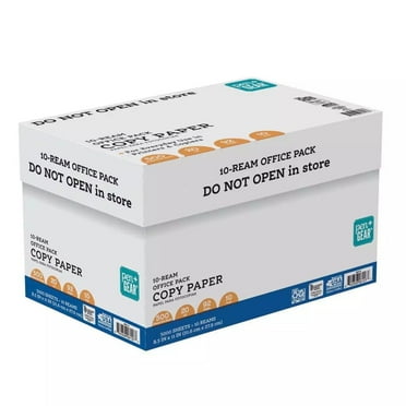 20 Reams Copy Paper 8.5" x 11", 92 Bright