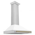 thumbnail image 5 of ZLINE 36 ZLINE Autograph Edition Stainless Steel Range Hood with White Matte Shell and Matte Black Handle (KB4SNZ-WM-36-MB), 5 of 5