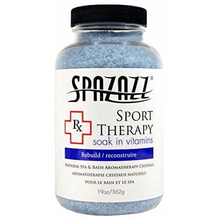 Spazazz SPZ-607 19 oz Aromatherapy Spa & Bath Crystals, Sport Therapy Rebuild