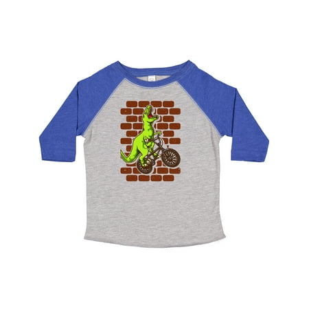

Inktastic BMX Motocross Dinosaur Gift Toddler Boy Girl T-Shirt