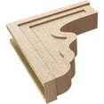 thumbnail image 6 of 7"W x 28"D x 28"H Thin Highland Rough Cedar Woodgrain TimberThane Corbel, Primed Tan, 6 of 6