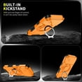 thumbnail image 2 of ChicShell for iPhone 17 Pro Case with Kickstand, Slim Fit Phone Shell with Slide Camera Cover Support Magnetic Car Mount Shockproof Protective Cover for iPhone 17 Pro, Orange, 2 of 10