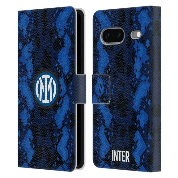 Head Case Designs Officially Licensed Inter Milan 2021/22 Crest Kit Home Leather Book Wallet Case Cover Compatible with Google Pixel 7