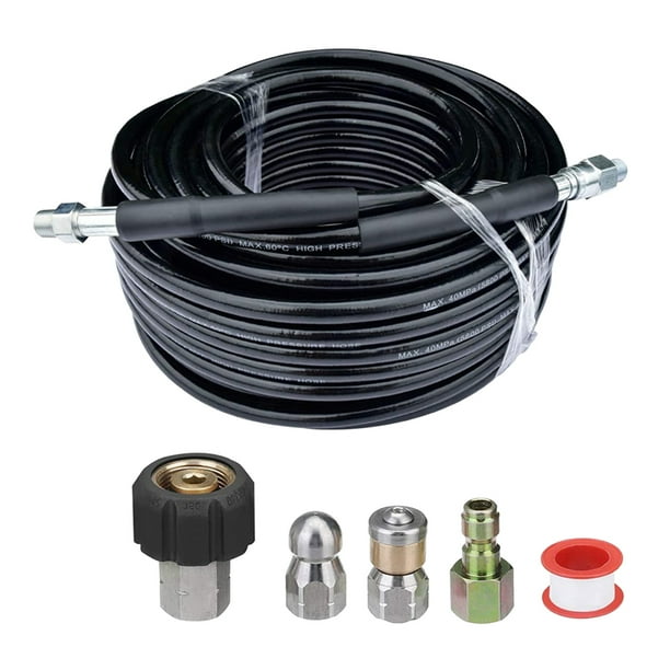 15M Drain Sewer Pipe Cleaning Hose Jet Nozzle for Pressure