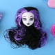 thumbnail image 1 of Cabeza de muñeca de hadas con pelo Plástico Diablo Muñeca desnuda Cabeza Artículos de juguete (Púrpura, 1 of 7