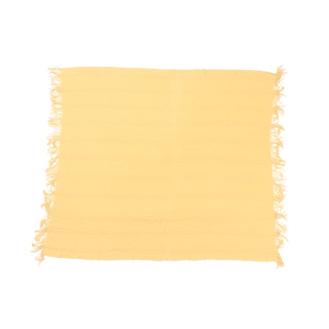 1 manta de lana tejida de algodón puro con aire acondicionado, sofá, funda cálida, alfombra de ocio para viajes a casa (amarillo)
