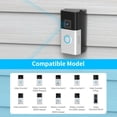 thumbnail image 2 of Ring Doorbell Soporte de Revestimiento de Vinilo, Soporte de Timbre de Ángulo Ajustable de 30 a 55 Compatible con Timbre de Video Inalámbrico Ring, Soporte de Cámara para Timbre Cuña para Apartamento,, 2 of 5