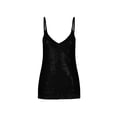 thumbnail image 5 of RYDCOT Sequin Tops for Women Sparkle Camisole Shimmer Sleeveless V Neck Tanks Solid Color Party Cami Going Out Tops Black, 5 of 7