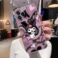 thumbnail image 1 of Dessin animé Kuromi Sanrio Anime étui transparent pour iPhone 16 15 14 13 12 11 Pro Max Mini Xs XR X 7 8 Plus 6 coque souple en Silicone, 1 of 4