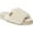 Natural, variant on Fireside by Dearfoams Women's Cairns Genuine Shearling Fuzzy Slide Slipper