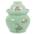 thumbnail image 1 of MOVTOTOP Pickle Jar Chinese Style Ceramic Pickle Container Ceramic Storage Jar with Lid, 1 of 8