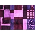 thumbnail image 1 of Ahgly Company Indoor Rectangle Abstract Purple Modern Area Rugs, 5' x 7', 1 of 4
