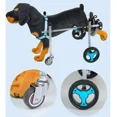 thumbnail image 4 of 4-Wheel Dog Wheelchair - Adjustable Pet Mobility Cart For Small/Medium Dogs, Lightweight Aluminum Support Cart For Disabled & Recovering Pets, 4 of 10