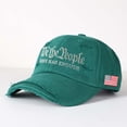 thumbnail image 5 of We the People HAVR HAD ENOUGH Letter Embroidered Color Block Trucker Hat Unisex Adjustable Cotton Breathable Fashion Cap for Travel Daily Wear, 5 of 6