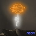 thumbnail image 5 of Handmadetneonsign Basketbball Neon Sign, Basketball Spinning On Skeleton Hand Wall Art Decor, Basketball Player Gift 79195, 5 of 5