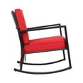 thumbnail image 3 of Topcobe Outdoor Rocking Chair, Patio Rocker Chair, Weather Resistant,for Lawn, Porch, Backyard, Indoor and Garden, Red, 3 of 19