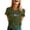 Army Green, variant on Womens Tees Softball Sport Graphic Print Crew Neck Short Sleeve Tshirts Lightweight Breathable Casual Street Style Outfits
