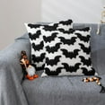 thumbnail image 2 of Halloween Pillow Covers Halloween Decorations 18x18 Set of 2 Cute Bat Throw Pillow Covers Halloween Pillow Cases Holiday Home Indoor Outdoor Party Gift, 2 of 5
