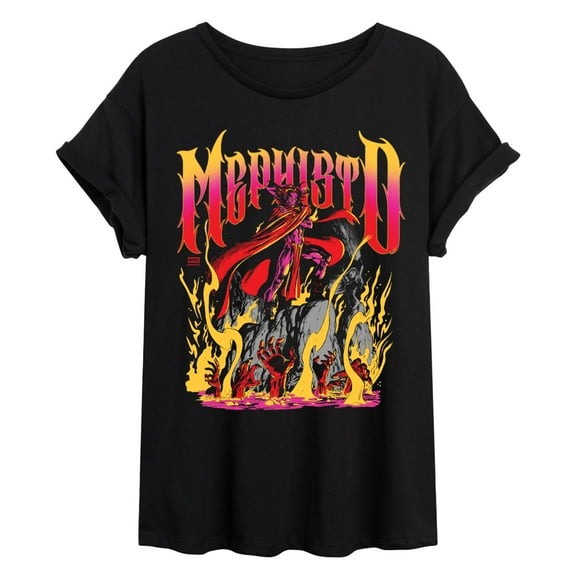 Marvel - Mephisto Metal - Juniors Oversized Graphic T-Shirt