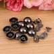 thumbnail image 4 of 20 piezas remaches de setas, tornillos de botones para cinturón de cuero, bolsa, decoración de zapatos (negro), 4 of 10