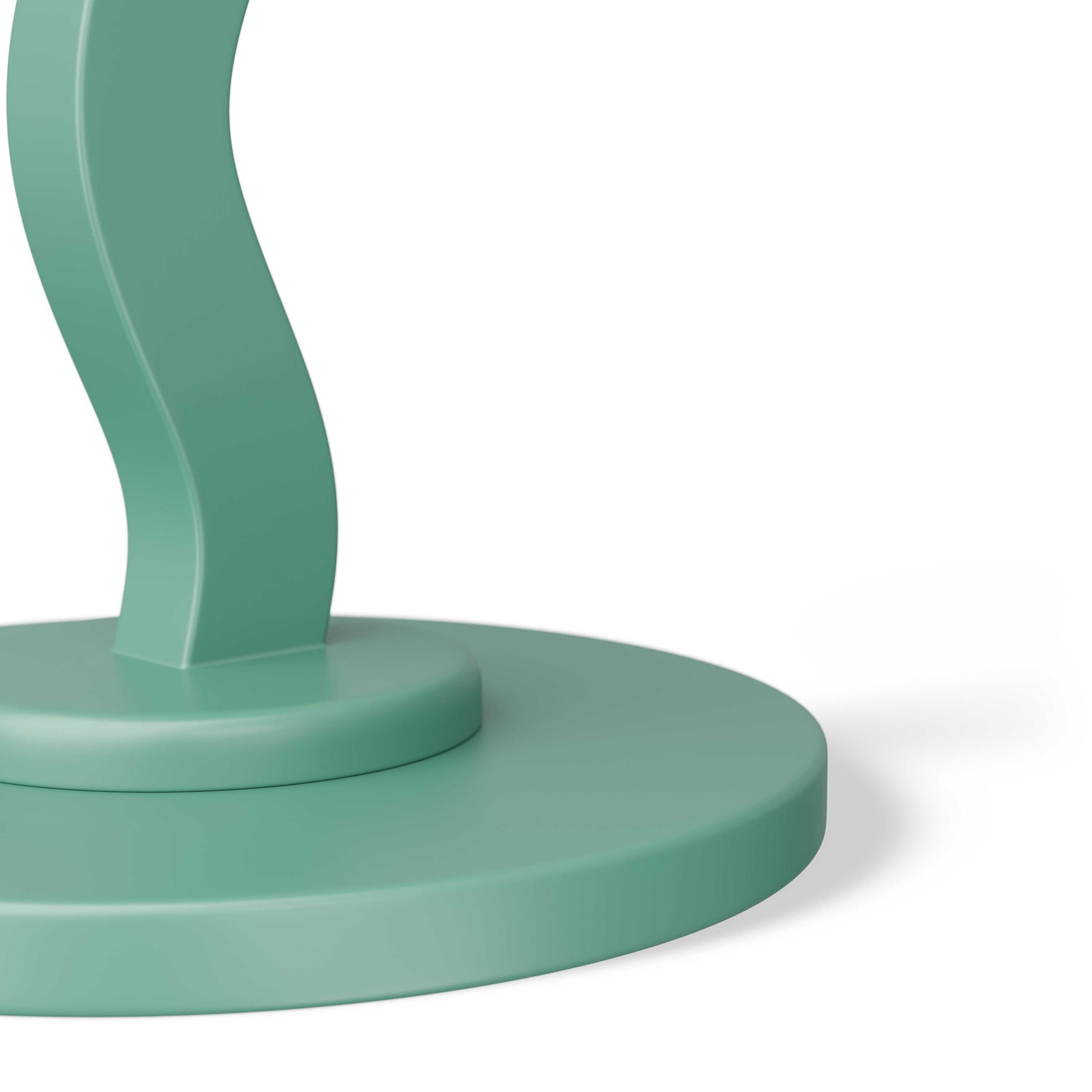Mainstays Kids Wood Wavy Nightstand Side Table, Frosty Spruce