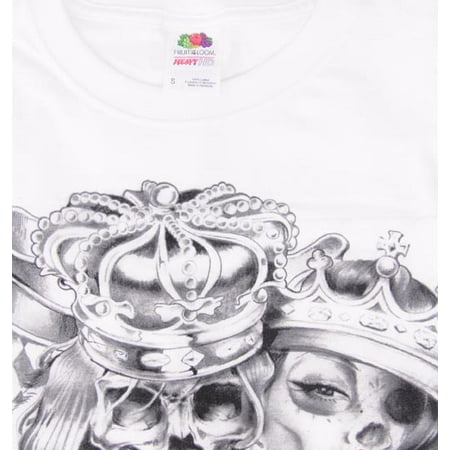 Pop Culture - King and Queen Skulls Big Men's Graphic Tee - Walmart.com