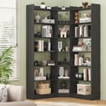thumbnail image 4 of ModFurne 70.8" Tall Corner Bookshelf, 7 Tiers Large Etagere Bookcases , L-Shaped Modern Storage Display Rack Industrial Bookshelves for Bedroom, Home Office,Black, 4 of 9