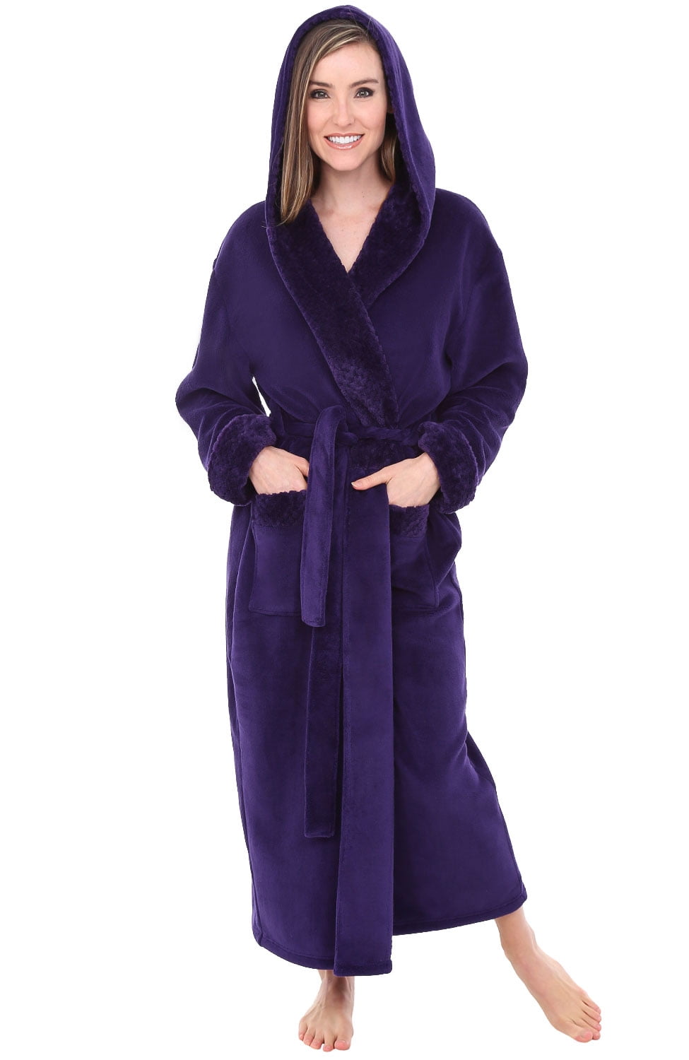 Alexander Del Rossa Alexander Del Rossa Women's Plush Fleece Robe