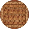 thumbnail image 1 of Ahgly Company Indoor Round Persian Orange Traditional Area Rugs, 3' Round, 1 of 1