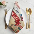 thumbnail image 2 of 4th of July Cloth Napkins, Independence Day USA Flag Butterfly Retro Washable and Reusable Dinner Napkins Set of 8, Table Napkin for Kitchen Party Birthday Wedding Hotel Housewarming 20"x20", 2 of 9
